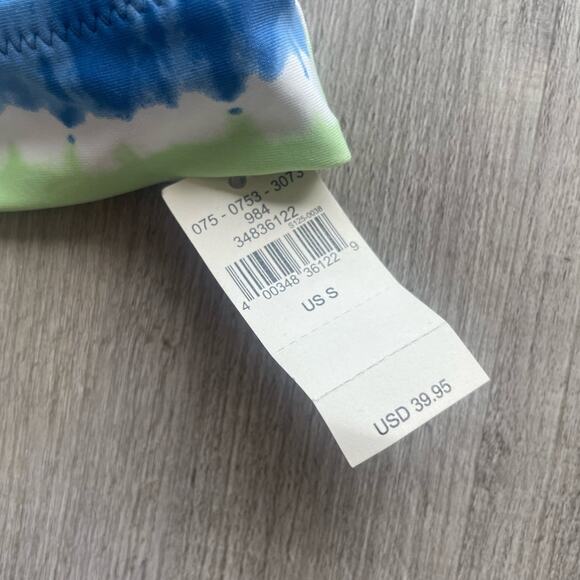 Aerie Women’s Sz Small Bikini Top Tie Banded Wide Strap Scoop Front New NWT - Picture 4 of 6